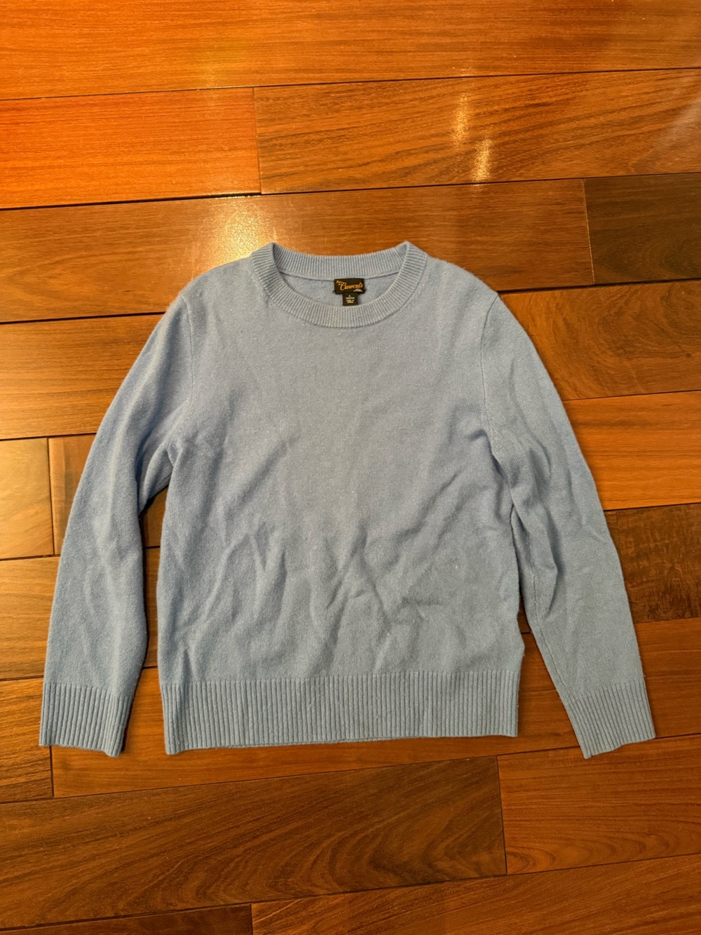 Crewcuts 100% Cashmere Light Grey Crewneck Sweater size L